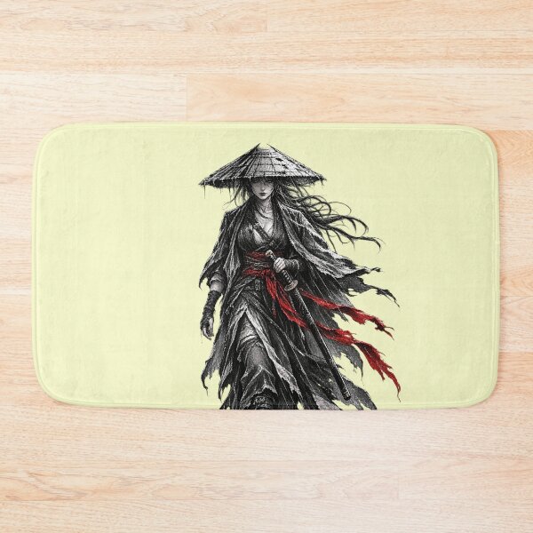 Item preview, Shadow Ronin Female Samurai – Dark Fantasy Japanese Ink Manga Art designed and sold by SVox.
