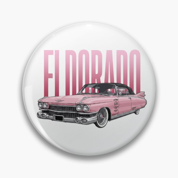 Item preview, Pink 1959 Cadillac Eldorado Biarritz Classic American Car Vector Art designed and sold by Motorline44.