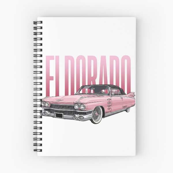 Item preview, Pink 1959 Cadillac Eldorado Biarritz Classic American Car Vector Art designed and sold by Motorline44.