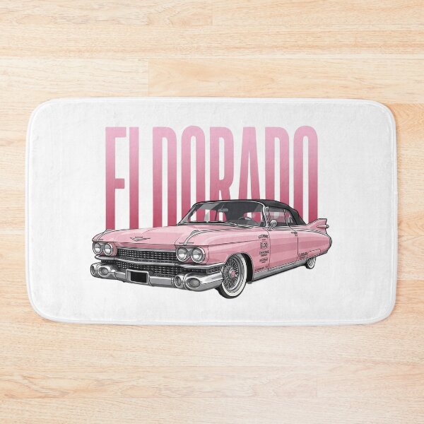 Item preview, Pink 1959 Cadillac Eldorado Biarritz Classic American Car Vector Art designed and sold by Motorline44.