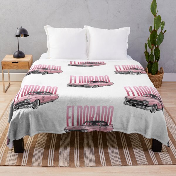 Item preview, Pink 1959 Cadillac Eldorado Biarritz Classic American Car Vector Art designed and sold by Motorline44.