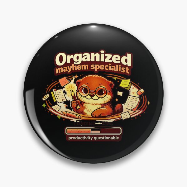 Item preview, Organized Mayhem Specialist Retro Otter Meme designed and sold by TrinovaCreates.