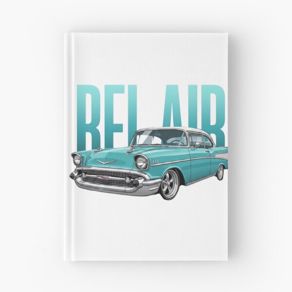 Item preview, Turquoise 1957 Chevrolet Bel Air Classic American Muscle Vector Art designed and sold by Motorline44.
