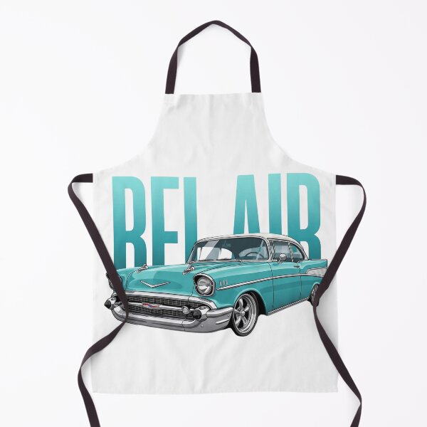 Item preview, Turquoise 1957 Chevrolet Bel Air Classic American Muscle Vector Art designed and sold by Motorline44.