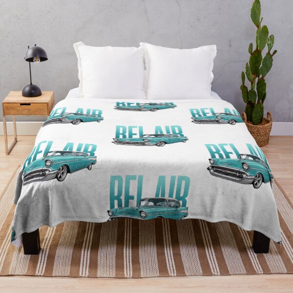 Item preview, Turquoise 1957 Chevrolet Bel Air Classic American Muscle Vector Art designed and sold by Motorline44.