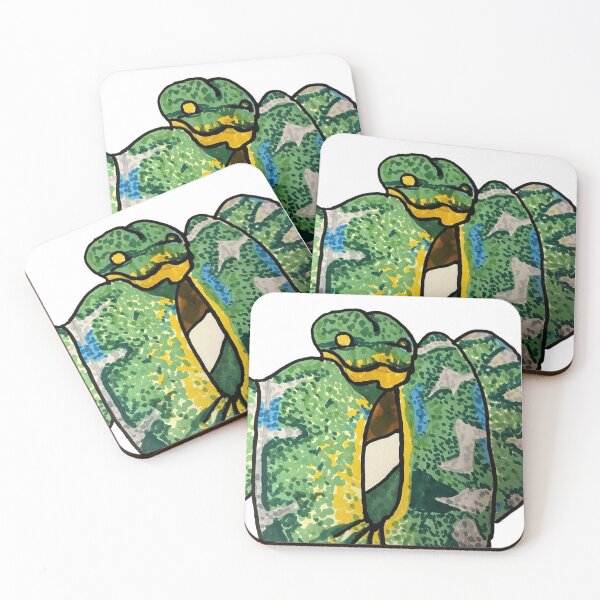 Item preview, Emerald Tree Boa - Alcohol Marker Edition designed and sold by naturetimes.