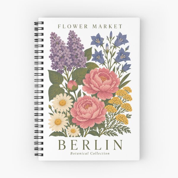 Artikelvorschau, Berlin – Blumenmarkt – Botanische Sammlung entworfen und verkauft von Sketch-Shack.