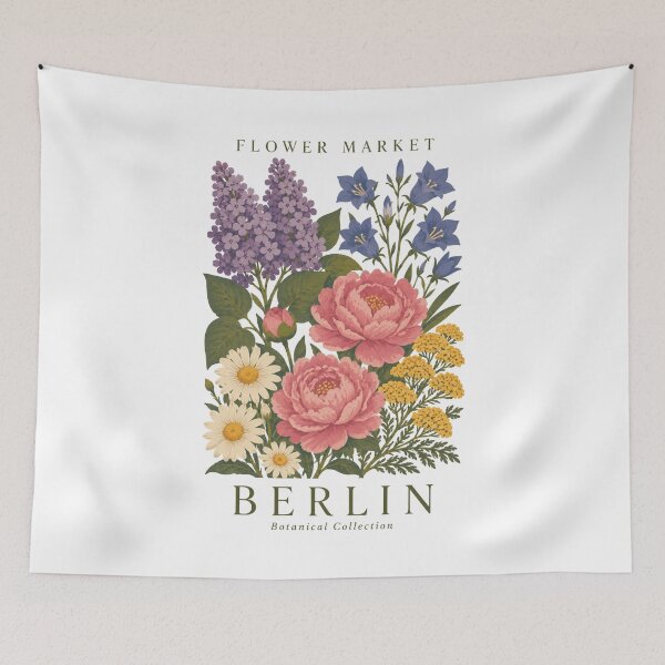 Item preview, Berlin - Flower Market - Botanical Collection designed and sold by Sketch-Shack.