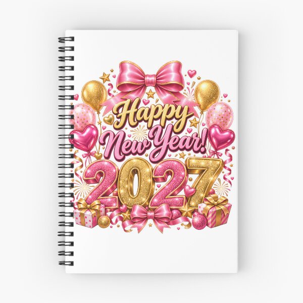 Item preview, Pink & Gold Happy New Year 2027 designed and sold by TinyWeird.