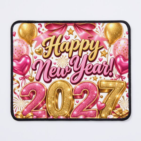 Item preview, Pink & Gold Happy New Year 2027 designed and sold by TinyWeird.