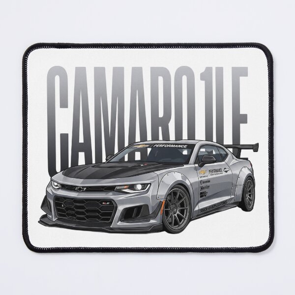 Item preview, Chevrolet Camaro ZL1 1LE Silver Widebody Track Weapon Vector Art designed and sold by Motorline44.