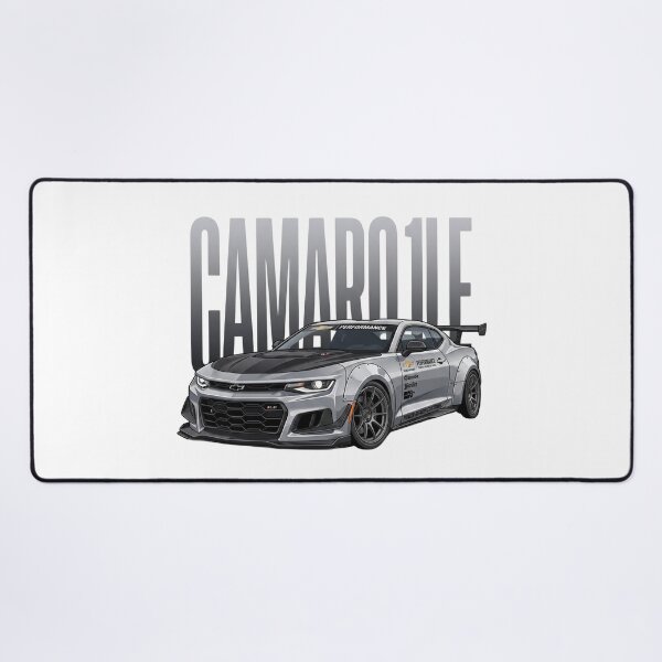 Item preview, Chevrolet Camaro ZL1 1LE Silver Widebody Track Weapon Vector Art designed and sold by Motorline44.
