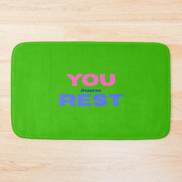 Item preview, You Deserve Rest – Self Care Mental Health Quote for Women designed and sold by Soft Strength Studio.