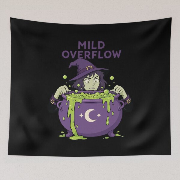 Item preview, HALLOWEEN Mild Overflow Witch Cauldron - Funny Halloween Understatement designed and sold by Uglyandcute.