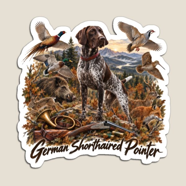 Item preview, German Shorthaired Pointer – Born to Point designed and sold by TammyHunterArt.