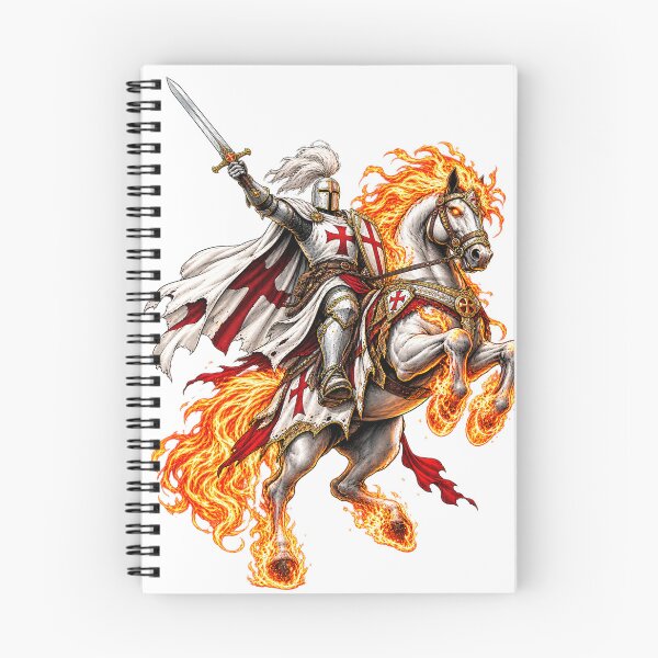 Item preview, A White Knight upon a fiery Steed! designed and sold by Bruce Custom Creations.