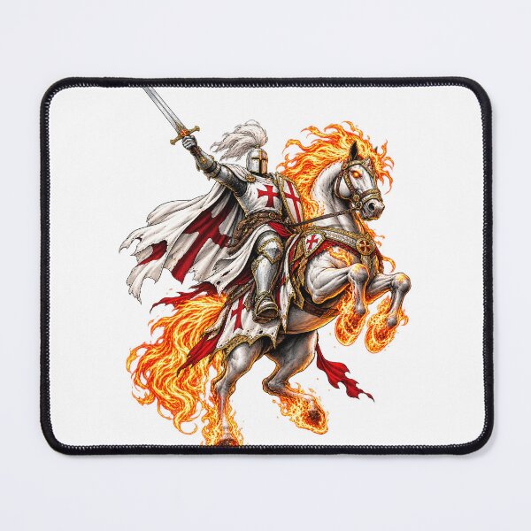 Item preview, A White Knight upon a fiery Steed! designed and sold by Bruce Custom Creations.