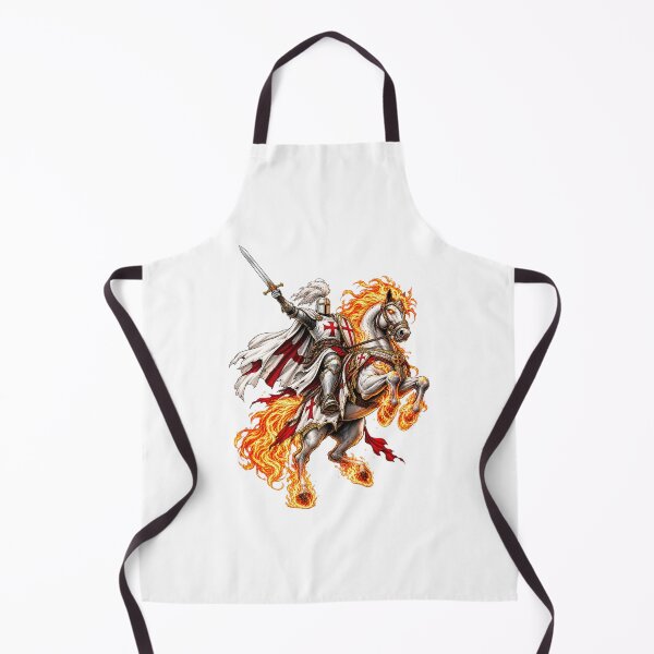 Item preview, A White Knight upon a fiery Steed! designed and sold by Bruce Custom Creations.