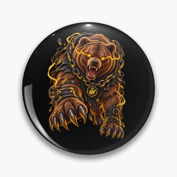 Item preview, Cyberpunk Electric Grizzly Bear - Tactical Urban Streetwear designed and sold by StaticEmpire.