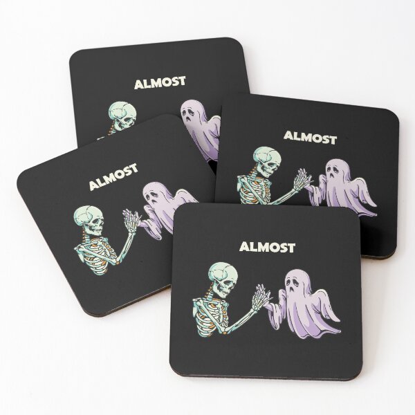 Item preview, HALLOWEEN Almost Skeleton Ghost High Five - Funny Halloween Friendship Tee designed and sold by Uglyandcute.