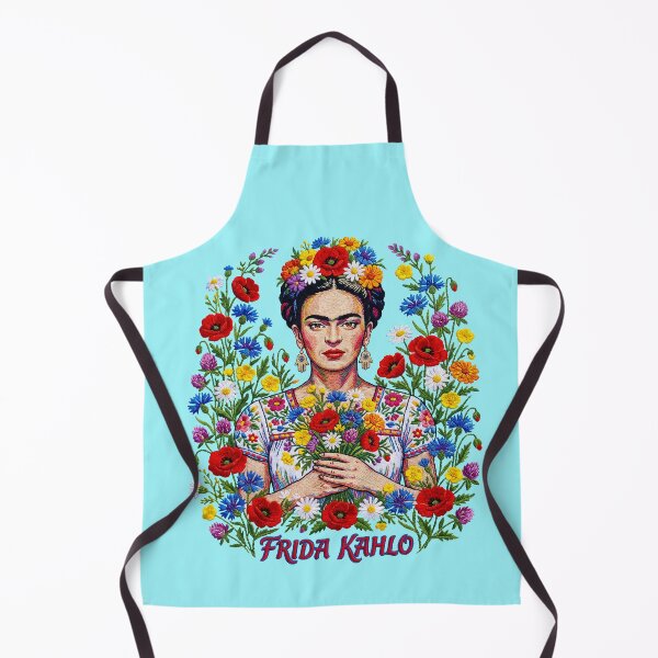 Item preview, Frida Kahlo   Embroidered Look Floral Portrait designed and sold by TeeARTHY.