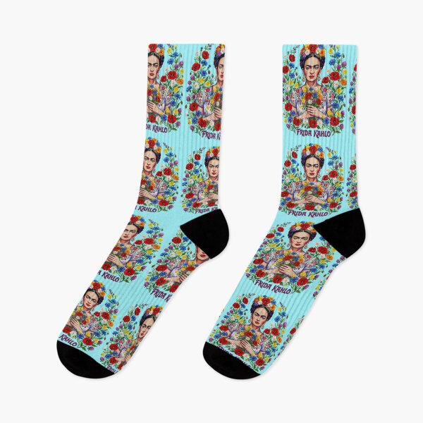 Item preview, Frida Kahlo   Embroidered Look Floral Portrait designed and sold by TeeARTHY.