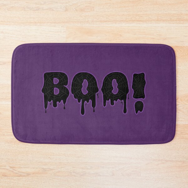 Item preview, Spooky Purple Dripping Slime Spiderweb Boo Halloween Sticker designed and sold by stylishsketcher.