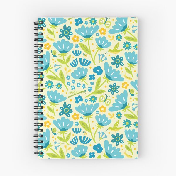 Item preview, Summer Garden Flowers and Insects - Bright Botanical Pattern for Nature Lovers designed and sold by Mandy Porta LLC.