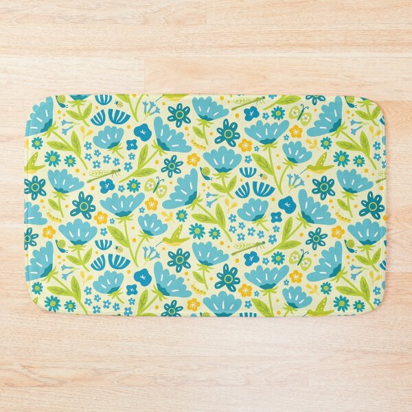 Item preview, Summer Garden Flowers and Insects - Bright Botanical Pattern for Nature Lovers designed and sold by Mandy Porta LLC.