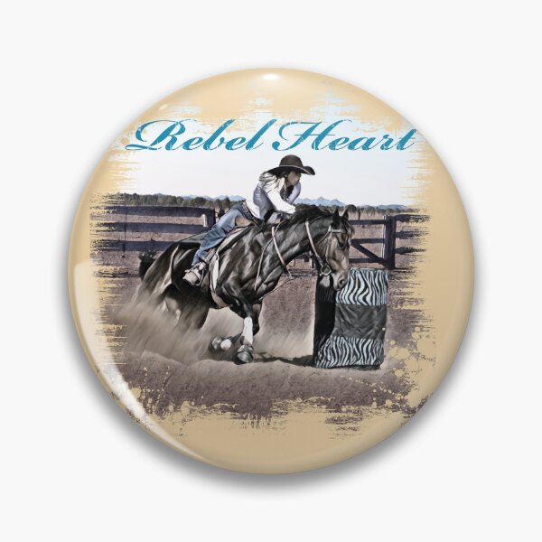 Artikelvorschau, Zitat eines Barrel Racers, Rebellisches Herz, Fantastische Kunst für alles entworfen und verkauft von Barbara Jean Photo Art And Design.