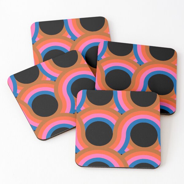 Item preview, Rollin' Retro Road in Piccadilly Rainbow Dark designed and sold by YesterdayColl.