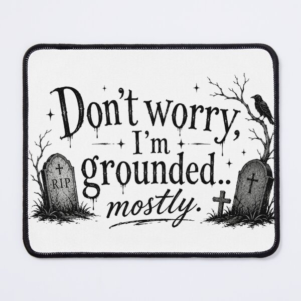 Item preview, Don’t Worry I’m Grounded Mostly designed and sold by GraveyardGlam.