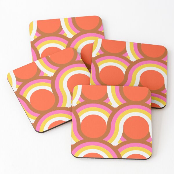 Item preview, Rollin' Retro Road in Piccadilly Orange Rainbow designed and sold by YesterdayColl.
