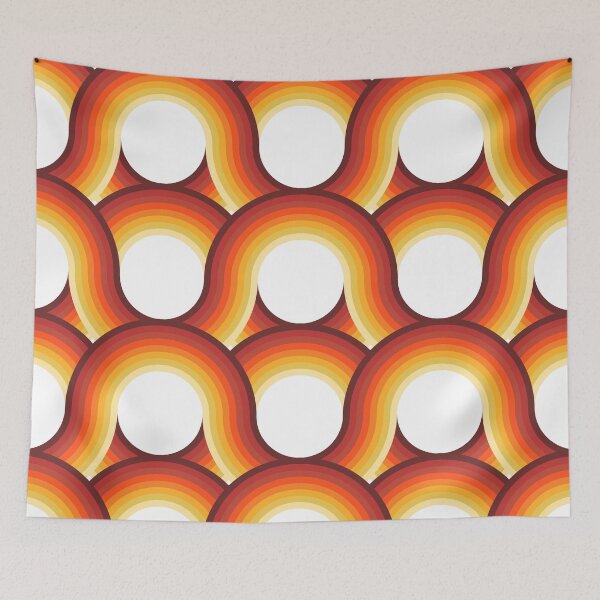 Item preview, Rollin' Retro Road in Orange Ombre + White designed and sold by YesterdayColl.