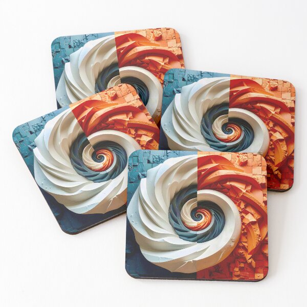 Item preview, Chalk White Plaster and Rustic Stone Vortex designed and sold by Vicky Brago-Mitchell®.
