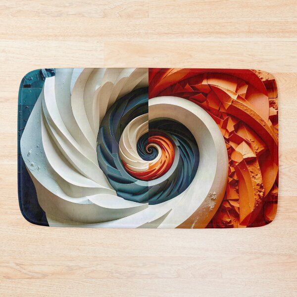 Item preview, Chalk White Plaster and Rustic Stone Vortex designed and sold by Vicky Brago-Mitchell®.