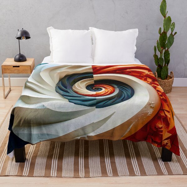 Item preview, Chalk White Plaster and Rustic Stone Vortex designed and sold by Vicky Brago-Mitchell®.