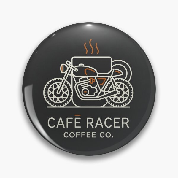 Item preview, Coffee and Clutch Cafe Racer Minimalist Vintage Motorcycle T-Shirt designed and sold by ThrottleEcho.