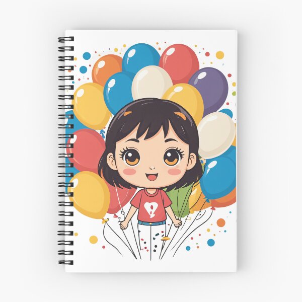 Item preview, Birthday Balloons and Confetti Icon Chibi Style – Birthday gift idea designed and sold by michallechowicz.