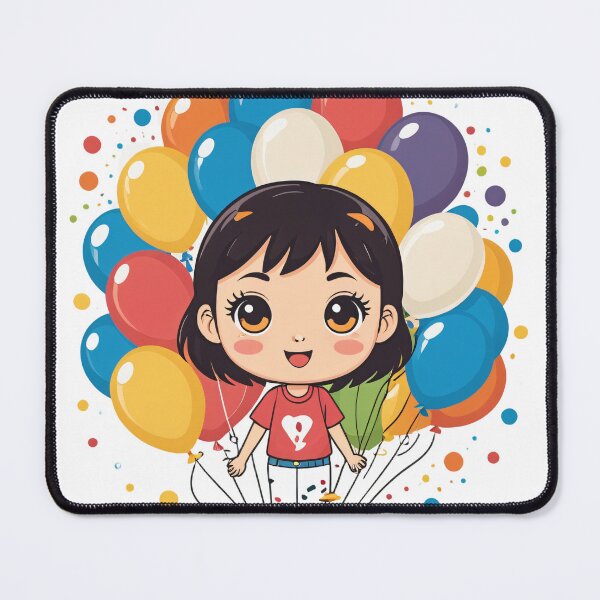Item preview, Birthday Balloons and Confetti Icon Chibi Style – Birthday gift idea designed and sold by michallechowicz.
