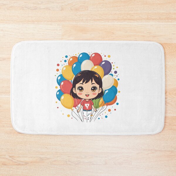 Item preview, Birthday Balloons and Confetti Icon Chibi Style – Birthday gift idea designed and sold by michallechowicz.