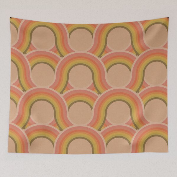 Item preview, Rollin' Retro Road in Peachy Keen Textured designed and sold by YesterdayColl.