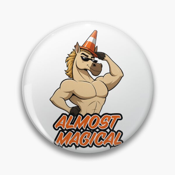 Item preview, Almost Magical Muscular Horse Traffic Cone designed and sold by GibasVisuals.