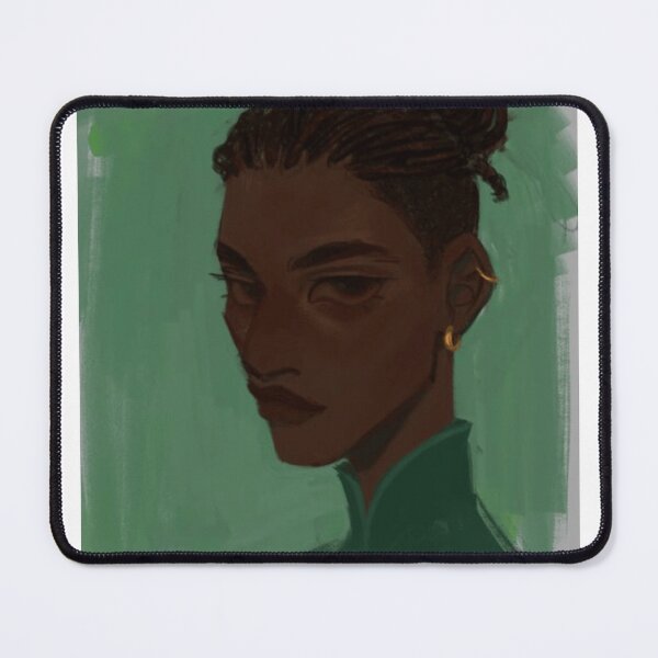 Item preview, Green Monochromatic Stylized Portrait designed and sold by lbenoraib.