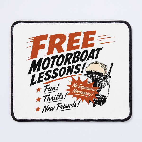Item preview, Free Motorboat Lessons designed and sold by ThomasKadmon.