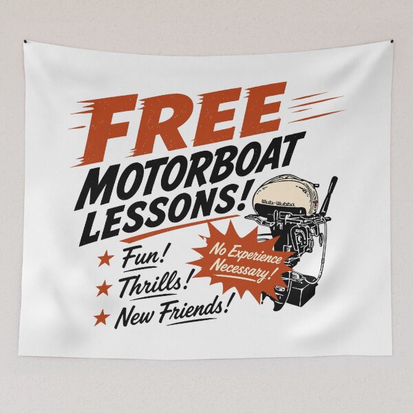 Item preview, Free Motorboat Lessons designed and sold by ThomasKadmon.