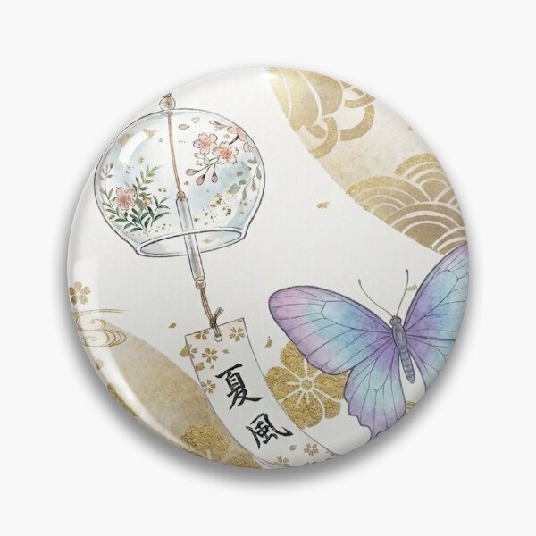 Item preview, Elegant Japanese Furin Wind Chime & Butterfly designed and sold by Hikariha Studio.