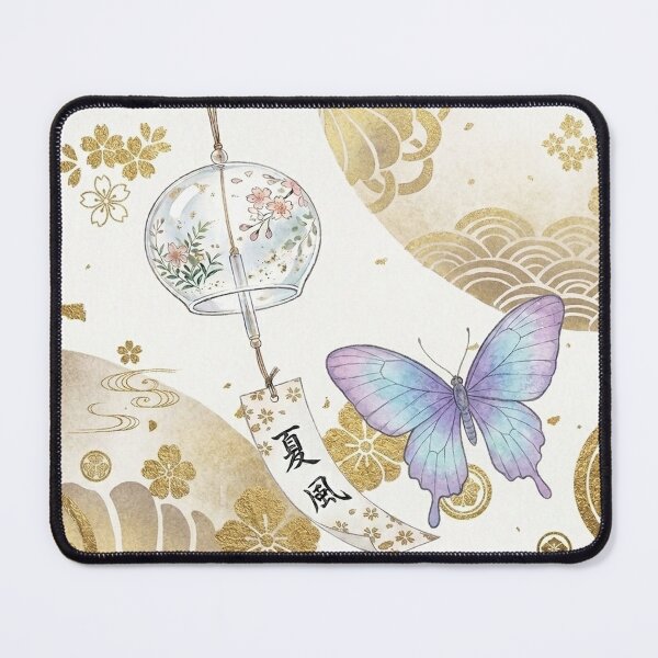 Item preview, Elegant Japanese Furin Wind Chime & Butterfly designed and sold by Hikariha Studio.