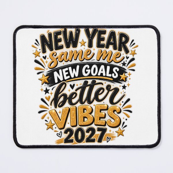 Item preview, New Year New Goals Better Vibes 2027 designed and sold by TinyWeird.
