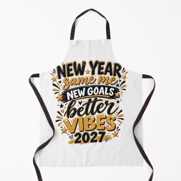 Item preview, New Year New Goals Better Vibes 2027 designed and sold by TinyWeird.